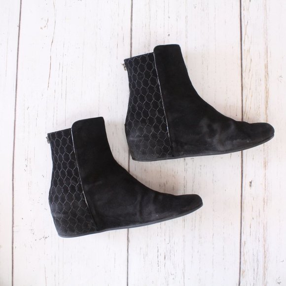Aquatalia Black Suede Booties - Picture 2 of 11